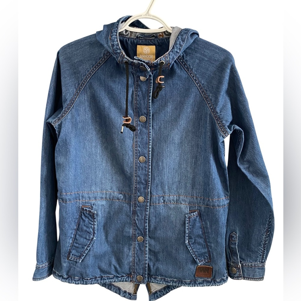 Teebox NYC Why Not Think Out Of The Box Jean Jacket M